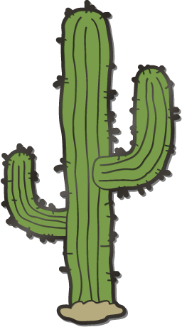 Cactus pin