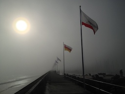 Foggy day at Santa Barbara Harbor