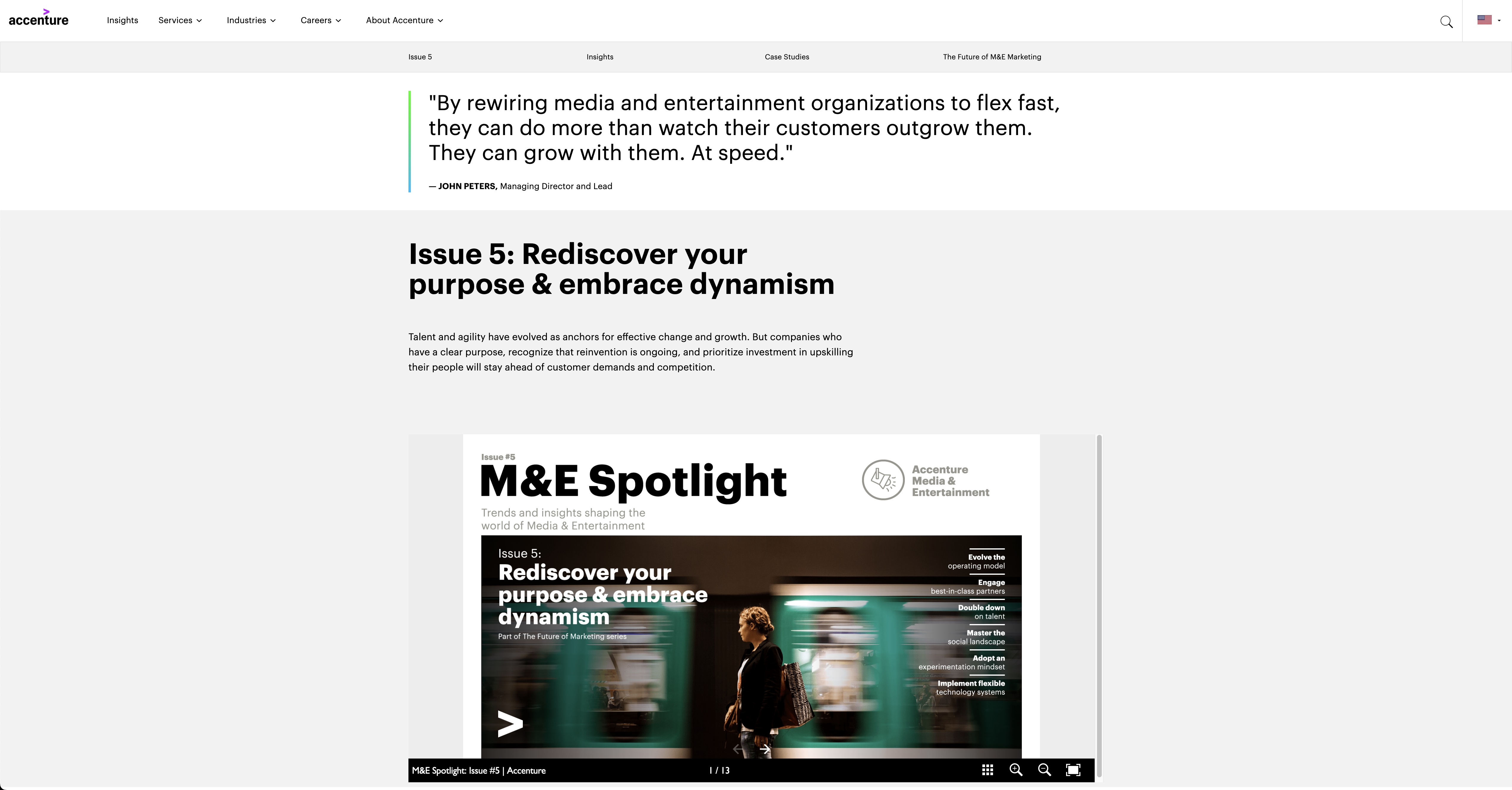 Accenture Media & Entertainment Spotlight screenshot